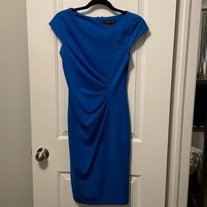 Blue fitted dress